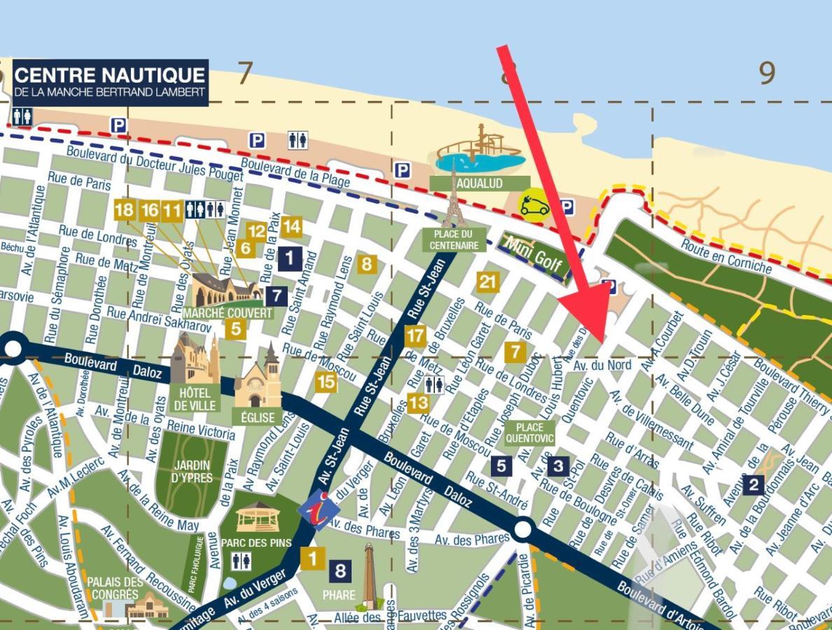 Le Touquet - Superbe Appartement 3 Chambres - Proche Mer & Centre - Wifi Luaran gambar